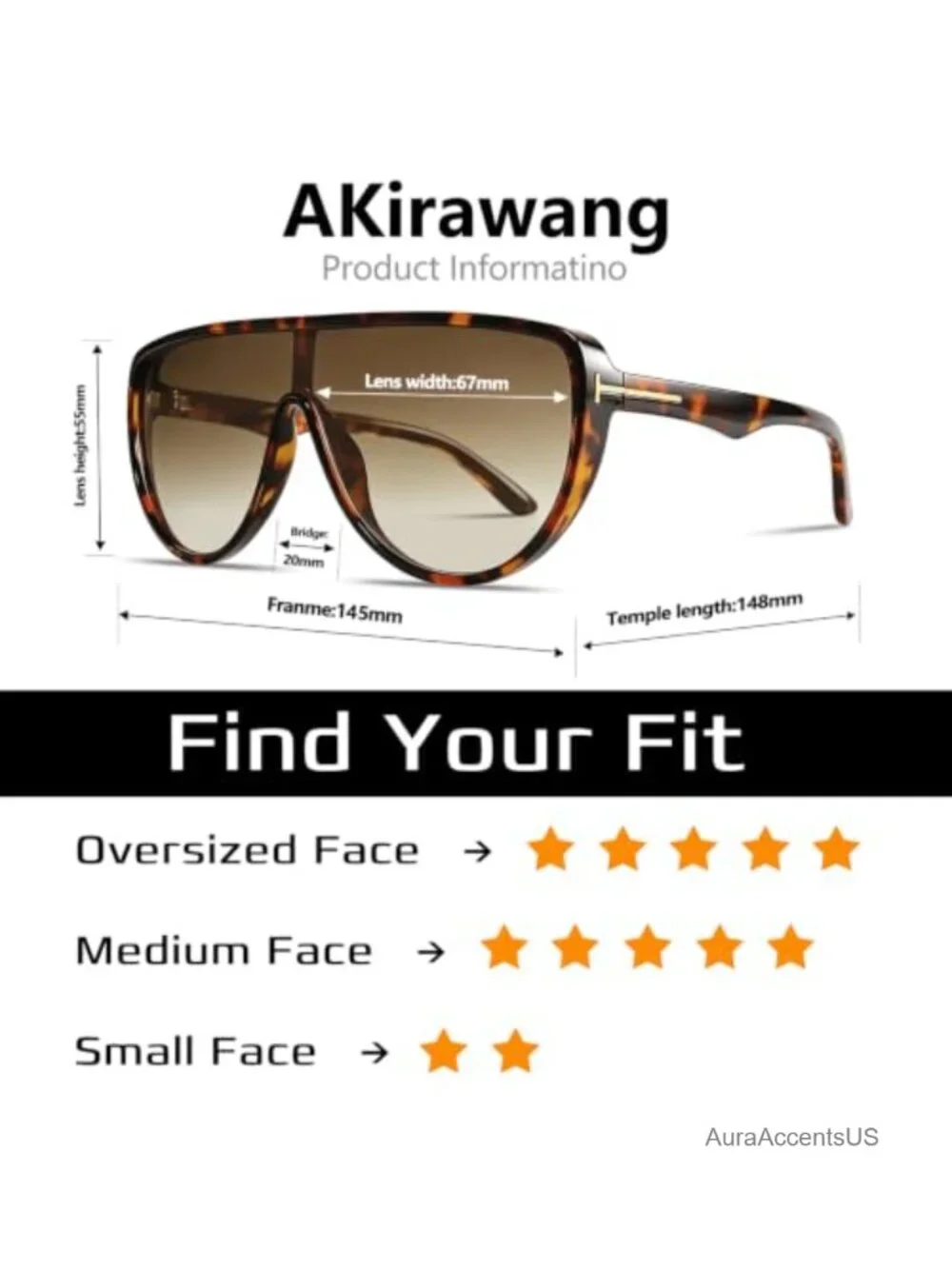 Oversized Aviator Sunglasses Women Retro Pilot Full-Frame UV400